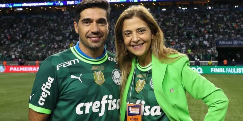 Leila Pereira anuncia contrato com Abel Ferreira até 2025 - (Foto: Reprodução / Internet) Leila Pereira anuncia contrato com Abel Ferreira até 2025 - (Foto: Reprodução / Internet)