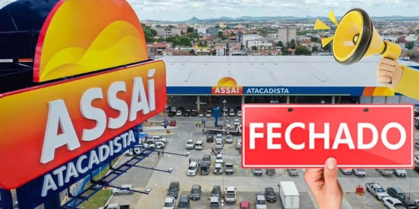 Assaí fechado (Foto: Reprodução / Pronatec / Montagem TV Foco) Assaí fechado (Foto: Reprodução / Pronatec / Montagem TV Foco)
