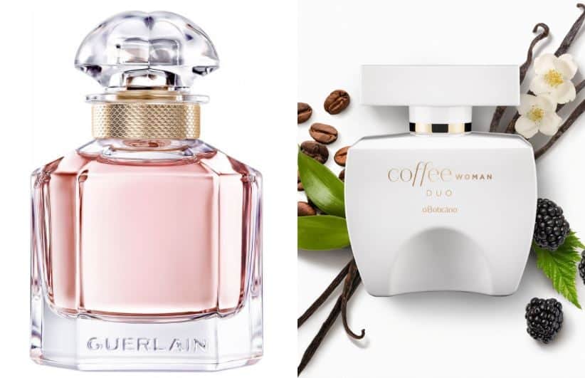 Coffee Woman Duo, de O Boticário, com o Mon Guerlain (Foto: Reprodução/ Internet) Coffee Woman Duo, de O Boticário, com o Mon Guerlain (Foto: Reprodução/ Internet)