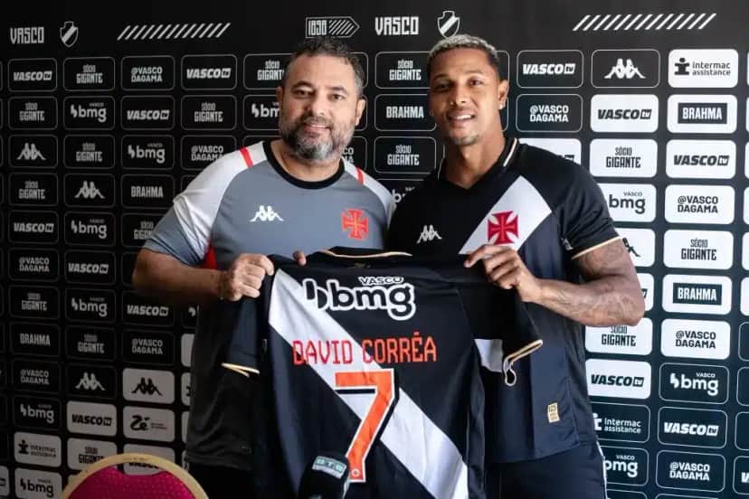David foi apresentado oficialmente no Vasco (Foto: Reprodução/ Internet) David foi apresentado oficialmente no Vasco (Foto: Reprodução/ Internet)