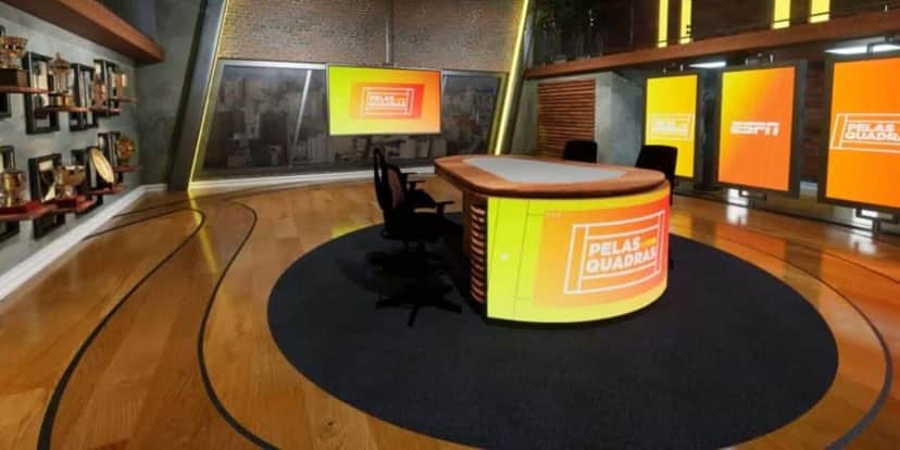 Novo estúdio da ESPN, onde ficava localizada a TV Tupi (Reprodução: Internet) Novo estúdio da ESPN, onde ficava localizada a TV Tupi (Reprodução: Internet)