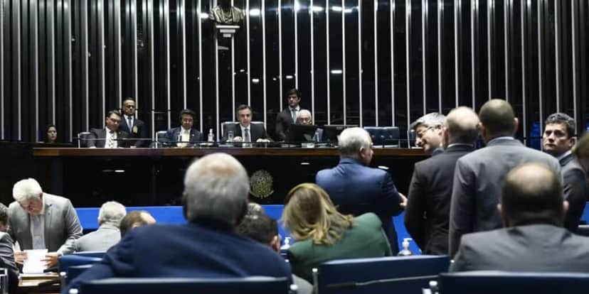 Sessão do Senado (Foto: Reprodução / Marcos Oliveira/Agência Senado) Sessão do Senado (Foto: Reprodução / Marcos Oliveira/Agência Senado)