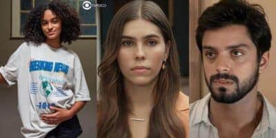 Teca, Buba e Venâncio em Renascer (Foto: Reprodução / Globo / Montagem TV Foco)
