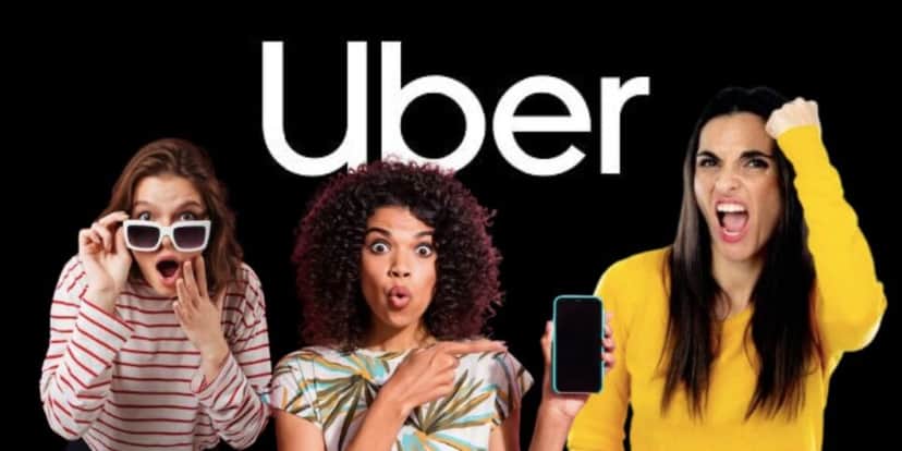 Logo Uber e mulheres (Fotos: Reproduções / Internet / Freepik) Logo Uber e mulheres (Fotos: Reproduções / Internet / Freepik)
