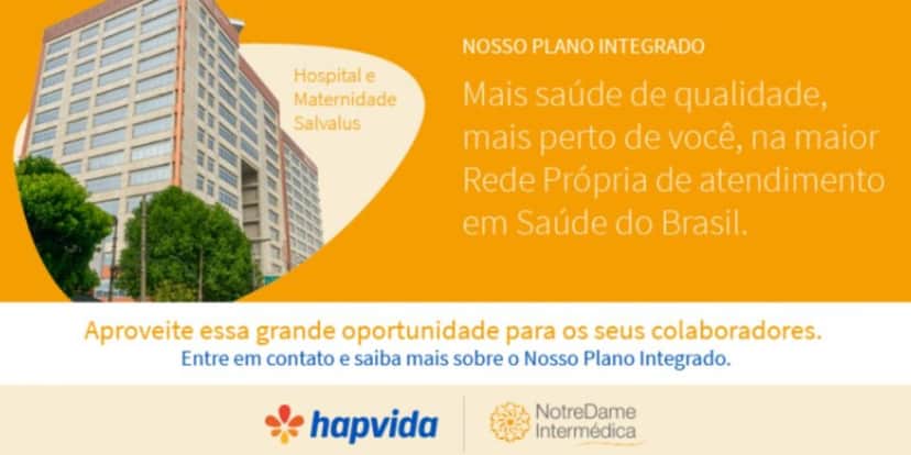 Nosso Plano integrado foi o primeiro plano de saúde lançado após a fusão da Hapvida com a NotreDame Intermédica (Foto Reprodução/Hapvida) Nosso Plano integrado foi o primeiro plano de saúde lançado após a fusão da Hapvida com a NotreDame Intermédica (Foto Reprodução/Hapvida)
