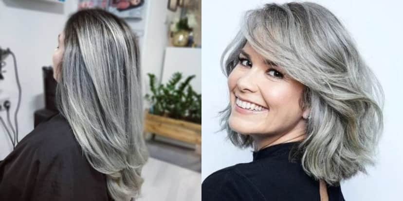 Cabelo Grisalho lindo e brilhante (Reprodução: Montagem TV Foco) Cabelo Grisalho lindo e brilhante (Reprodução: Montagem TV Foco)