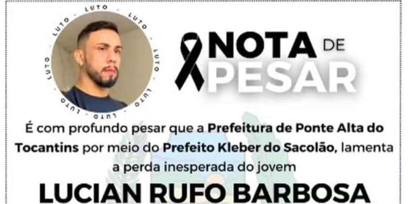 A prefeitura lamentou a morte do famoso influenciador Lucian Rufo Barbosa (Foto: Reprodução/ Internet) A prefeitura lamentou a morte do famoso influenciador Lucian Rufo Barbosa (Foto: Reprodução/ Internet)