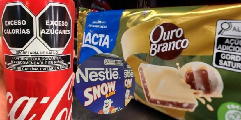 Marcas como a Coca, Nestlé e Lacta já se adequaram às novas regras de rotulagens da ANVISA (Foto Reprodução/Montagem/Lennita/Tv Foco/G1) Marcas como a Coca, Nestlé e Lacta já se adequaram às novas regras de rotulagens da ANVISA (Foto Reprodução/Montagem/Lennita/Tv Foco/G1)