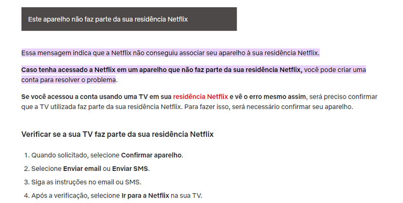 O comunicado da NETFLIX aos clientes - Foto: Internet O comunicado da NETFLIX aos clientes - Foto: Internet