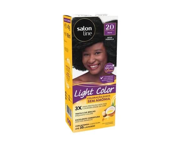 Coloração suave Light Color 2.0 Preto Salon Line (Foto: Reprodução / Salonline) Coloração suave Light Color 2.0 Preto Salon Line (Foto: Reprodução / Salonline)