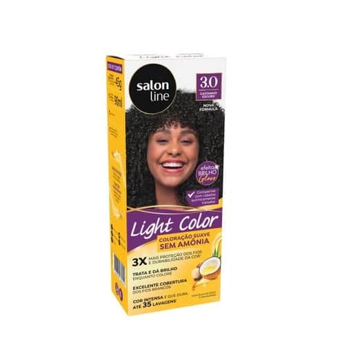 Coloração suave Light Color 3.0 Castanho Escuro Salon Line (Foto: Reprodução / Salonline) Coloração suave Light Color 3.0 Castanho Escuro Salon Line (Foto: Reprodução / Salonline)