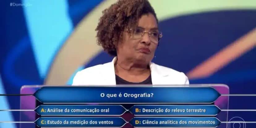 Isabel Cristina no Quem Quer Ser Um Milionário (Foto: Reprodução / Globo) Isabel Cristina no Quem Quer Ser Um Milionário (Foto: Reprodução / Globo)