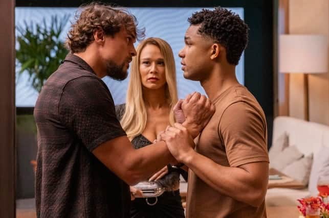 Joca, Mirna e Samuel em Dona de Mim (Foto: Reprodução / Globo) Joca, Mirna e Samuel em Dona de Mim (Foto: Reprodução / Globo)