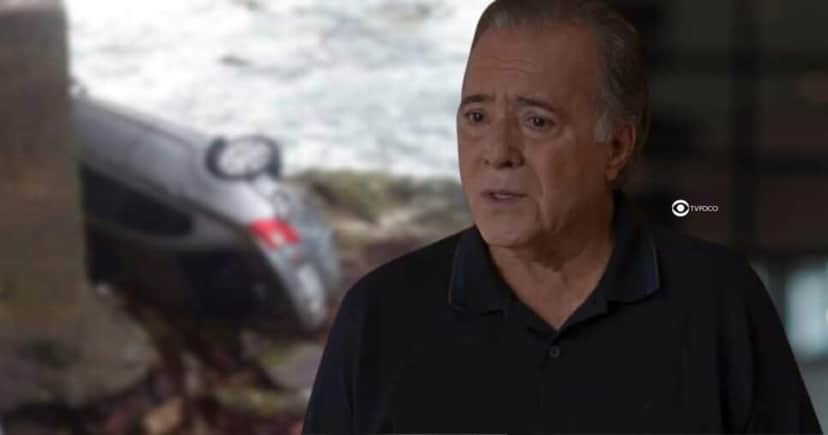 Acidente e Abel em Dona de Mim (Foto: Reprodução / Globo / Montagem TV Foco) Acidente e Abel em Dona de Mim (Foto: Reprodução / Globo / Montagem TV Foco)