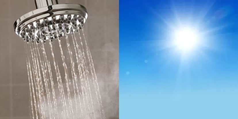 Evite água quente e exposição ao sol (Reprodução: Montagem TV Foco) Evite água quente e exposição ao sol (Reprodução: Montagem TV Foco)