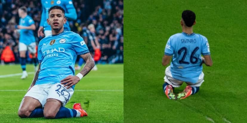 Savinho renovou seu contrato com o Manchester City até 2031 (Reprodução: Instagram) Savinho renovou seu contrato com o Manchester City até 2031 (Reprodução: Instagram)