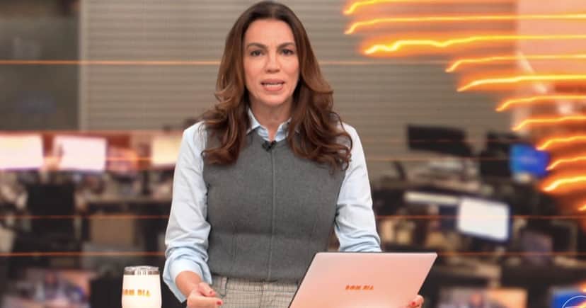 Ana Paula Araújo no Bom Dia Brasil (Foto: Reprodução / Globo) Ana Paula Araújo no Bom Dia Brasil (Foto: Reprodução / Globo)