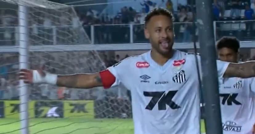 Neymar em jogo do Santos (Foto: Reprodução / Globo) Neymar em jogo do Santos (Foto: Reprodução / Globo)