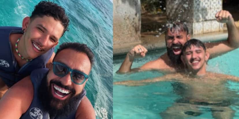 Fábio Ramalho junto com seu namorado João Paulo (Reprodução: Instagram) Fábio Ramalho junto com seu namorado João Paulo (Reprodução: Instagram)