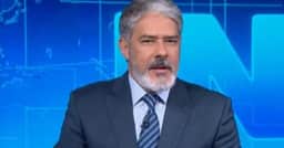 O dia em que William Bonner chorou ao noticiar morte no JN com a voz embargada