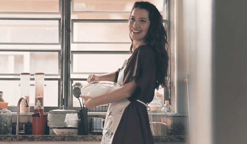 Francesca (Nathalia Dill) em flashback de Quem Ama Cuida (Foto: Reprodução / Globo) Francesca (Nathalia Dill) em flashback de Quem Ama Cuida (Foto: Reprodução / Globo)