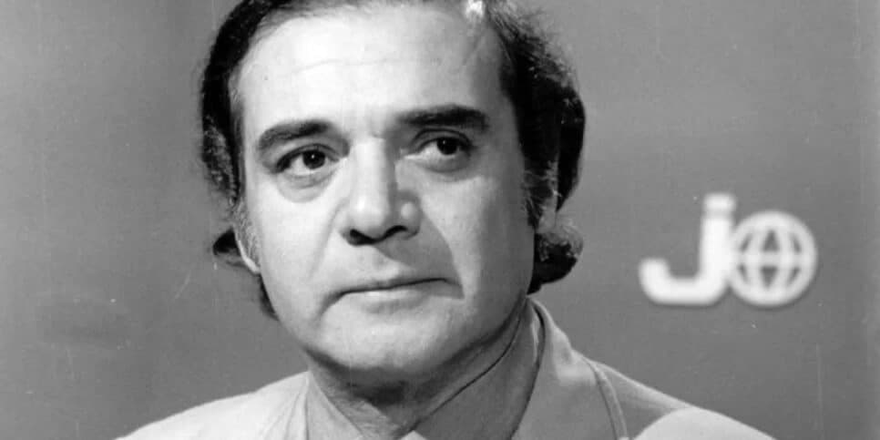 Heron Domingues apresentou o Repórter Esso e o Jornal Nacional (Foto: Memória Globo)