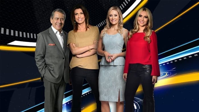 Paulo Henrique Amorim, Janine Borba, Patrícia Costa e Thalita Oliveira comandam o "Domingo Espetacular" (Foto: Divulgação/Record) Paulo Henrique Amorim, Janine Borba, Patrícia Costa e Thalita Oliveira comandam o "Domingo Espetacular" (Foto: Divulgação/Record)