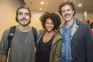 Workshop da novela "Novo Mundo" - Caio Castro, Sheron Menezes e o diretor André Câmara (Foto: Globo/Mauricio Fidalgo) Workshop da novela "Novo Mundo" - Caio Castro, Sheron Menezes e o diretor André Câmara (Foto: Globo/Mauricio Fidalgo)