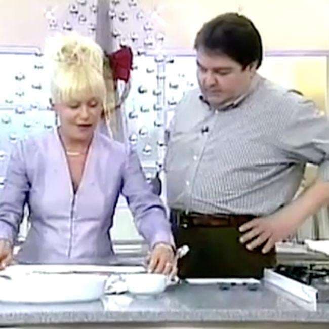 Na época Faustão não quis o prato de Ana (Foto: Reprodução) Na época Faustão não quis o prato de Ana (Foto: Reprodução)