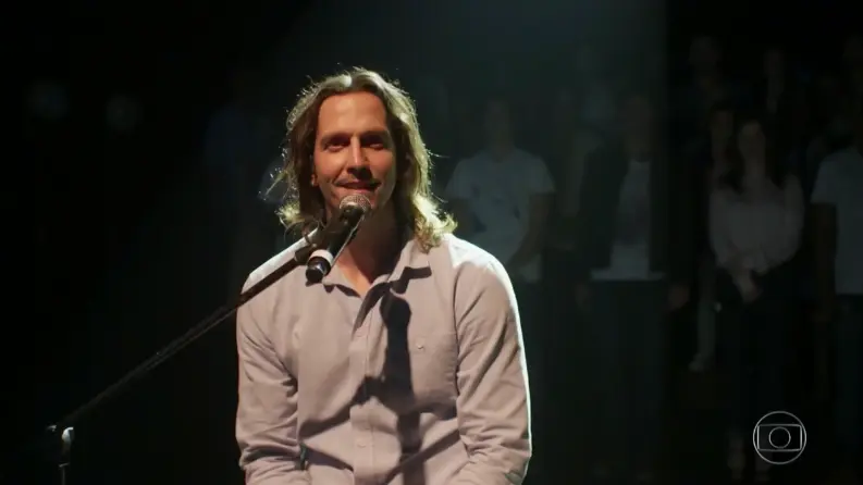 Vladimir Brichta (Gui) em cena final de "Rock Story" (Foto: Reprodução/Globo) Vladimir Brichta (Gui) em cena final de "Rock Story" (Foto: Reprodução/Globo)