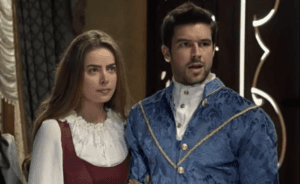 Rayanne Morais (Pietra) e Bernardo Velasco (Enrico) em "Belaventura" (Foto: Reprodução/Record) Rayanne Morais (Pietra) e Bernardo Velasco (Enrico) em "Belaventura" (Foto: Reprodução/Record)