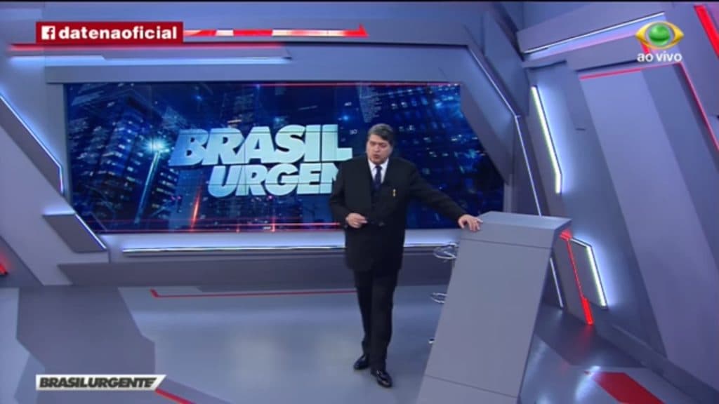 Nervoso durante o "Brasil Urgente", Datena diz que se sente elefante no zoológico