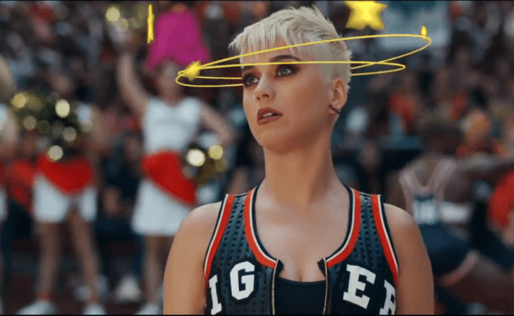 Katy Perry em seu novo clipe. Foto - reprodução. Katy Perry em seu novo clipe. Foto - reprodução.