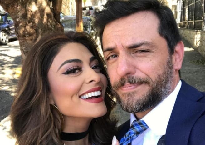 Juliana Paes brinca em foto com Rodrigo Lombardi: "O bofe é meu"
