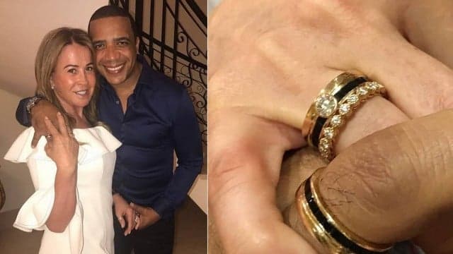 Namorado de Zilu Camargo a presenteia com anel de compromisso