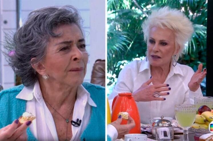 Betty Faria chama atenção e vira assunto após "atacar" mesa de Ana Maria Braga