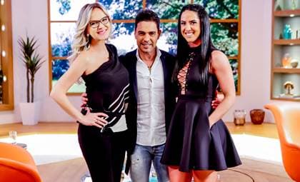 Na Eliana, Zezé Di Camargo e Graciele Lacerda ficam 40 anos mais velhos e surpreendem; veja como ficou