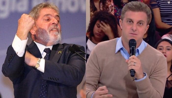 Em entrevista, Lula provoca Luciano Huck: "Tudo que quero na vida é disputar com alguém com o logo da Globo na testa"