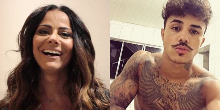 Viviane Araújo estaria mais a fim de Mc Livinho do que ele dela