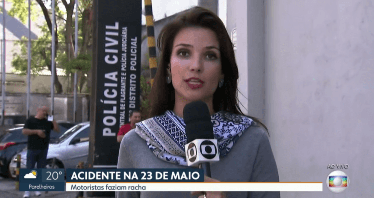 Repórter da Globo faz entrada ao vivo, pessoas tentam invadir link e ela tem reação surpreendente