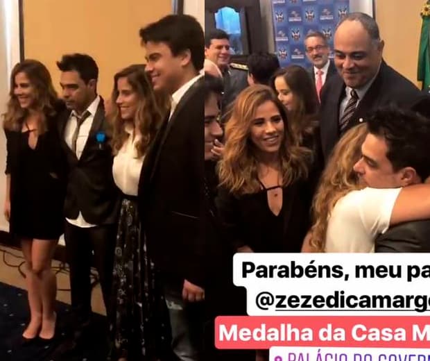 Filhas de Zezé vão a mesmo evento que Graciele Lacerda, mas não posam com ela