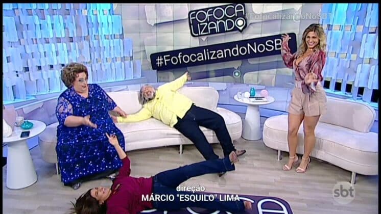 Ao vivo, apresentadores do Fofocalizando dançam hit "Que Tiro Foi Esse?"