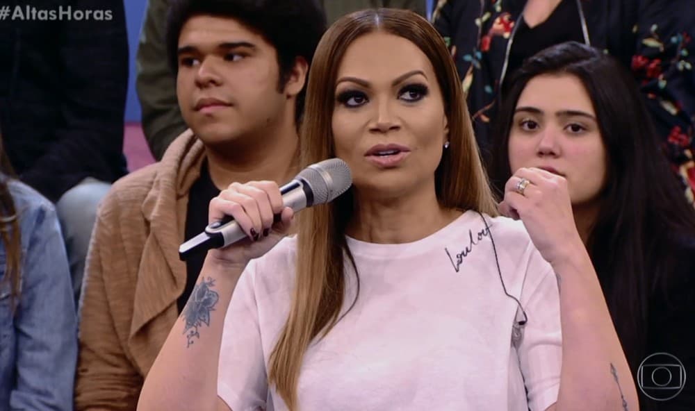 Solange Almeida no 'Altas Horas' (Foto: TV Globo) Solange Almeida no 'Altas Horas' (Foto: TV Globo)