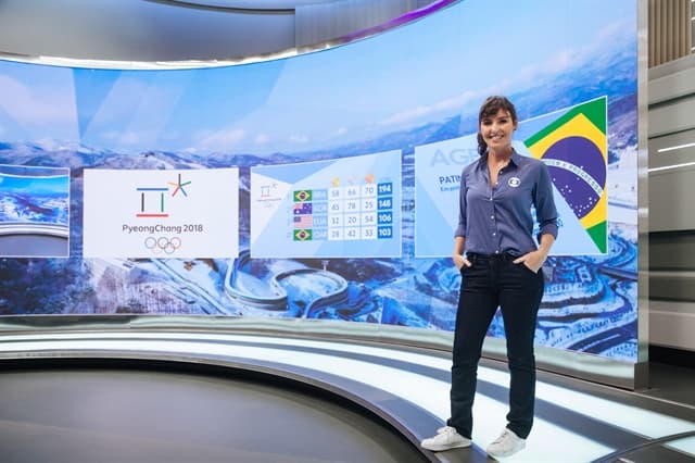 Globo vai inaugurar novo estúdio do Esporte nos Jogos Olímpicos de Inverno; veja