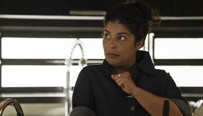 Janete (Daniela Fontan) em cena de O Outro Lado do Paraíso (Foto: Divulgação/Globo)
