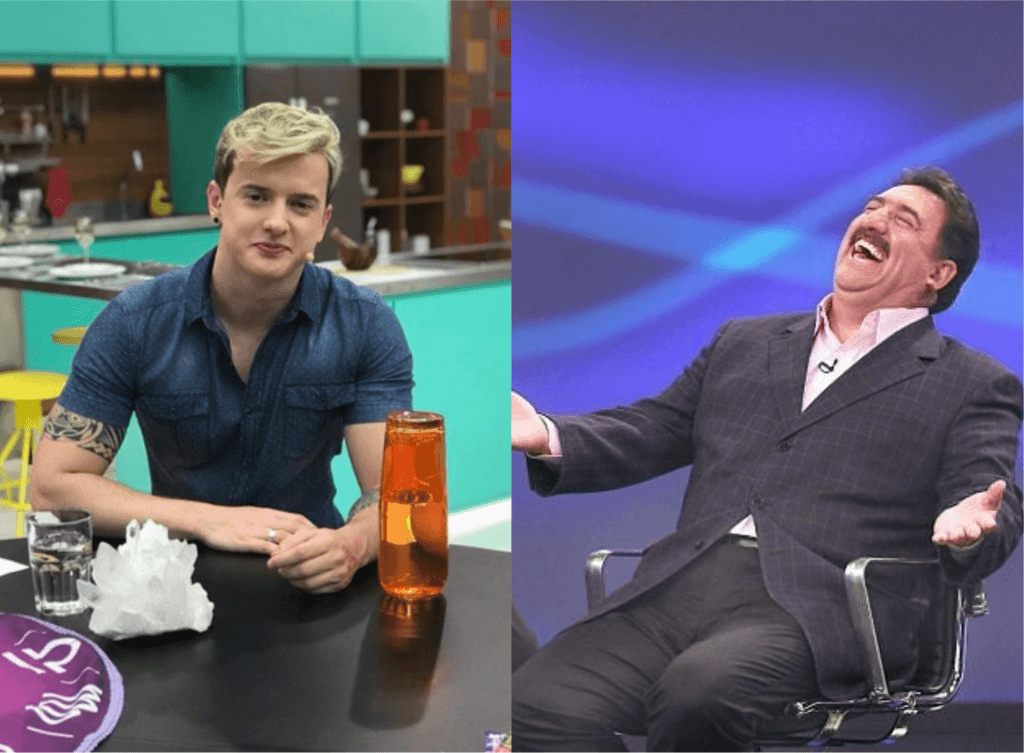 Aaron Tura conta uma fofoca do Ratinho (Foto montagem: Aaron Tura conta uma fofoca do Ratinho (Foto montagem:
