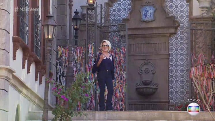Ana Maria Braga encontra cocada nos bastidores da Globo e é surpreendida no Mais Você