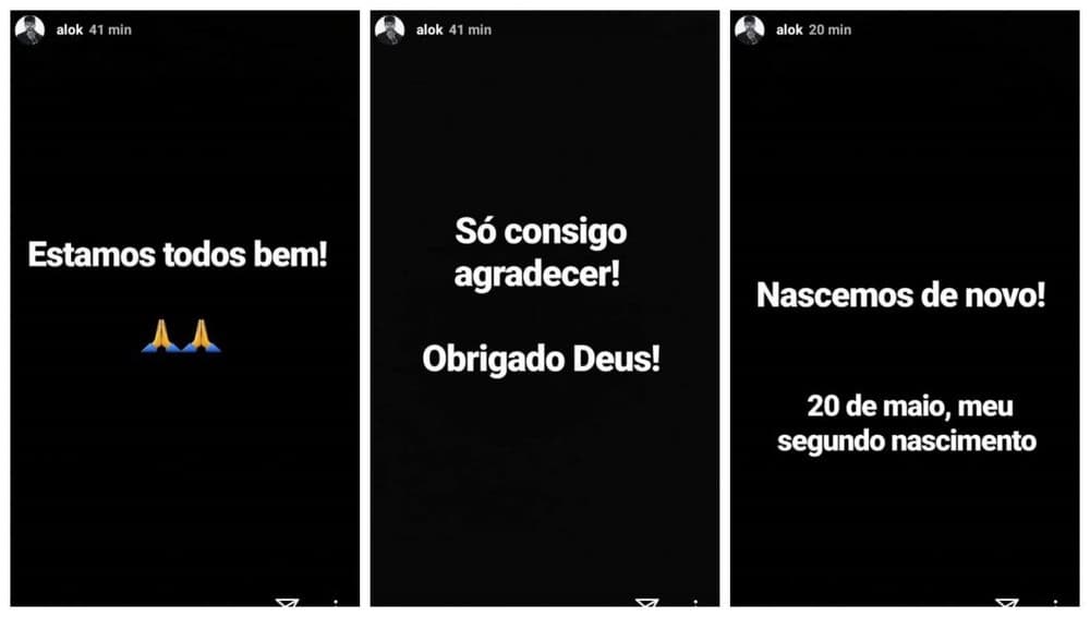 Mensagem de Alok (Foto: Reprodução/Instagram)