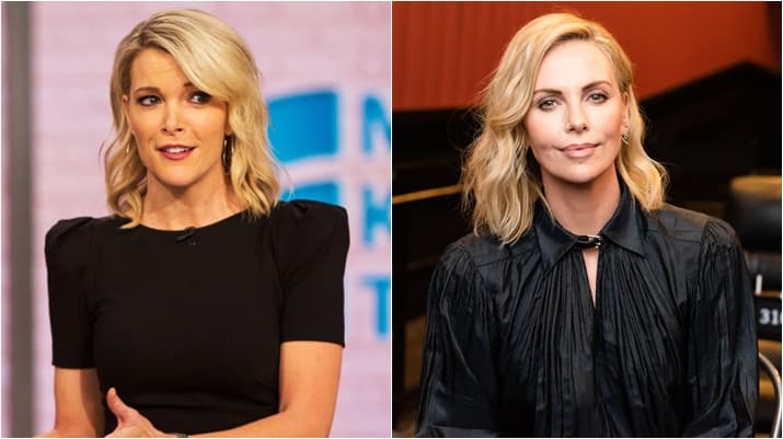 Jornalista Megyn Kelly será interpretada por Charlize Theron no cinema. (Foto: Montagem/Divulgação)