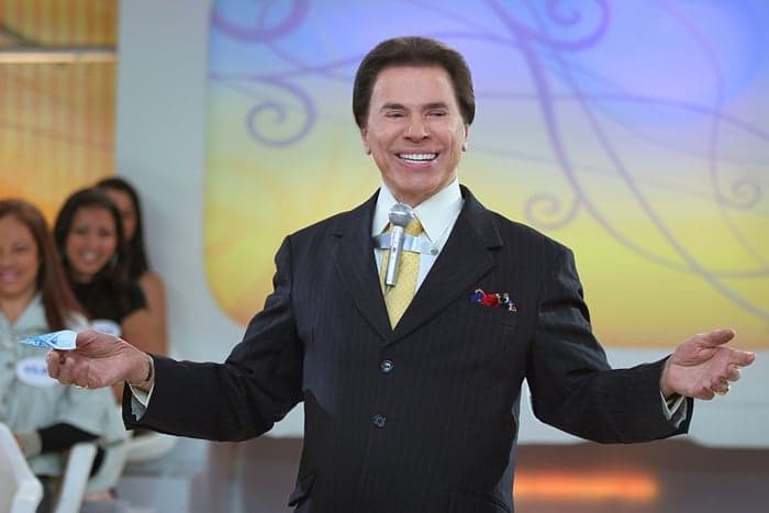 Silvio Santos em seu programa dominical em 2008 (Foto: Divulgação/SBT)